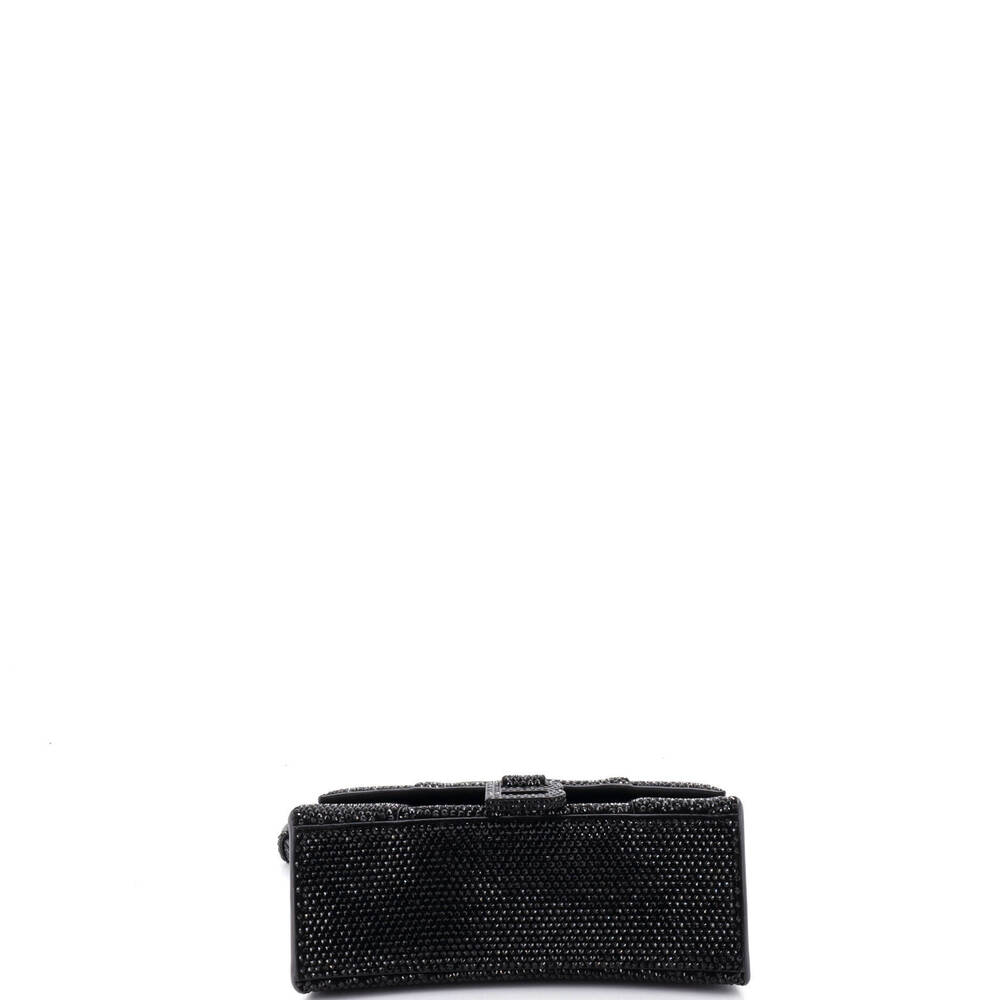 Balenciaga XS Hourglass Top Handle Bag Suede with Crystals - Picture 4 of 6